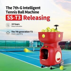 Siboasi SS-T3 Tennis Ball Machine – High Speed, Battery Remote Stable Feed - Image 8