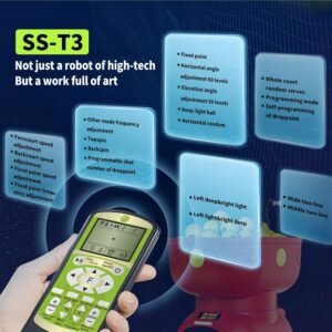 Siboasi SS-T3 Tennis Ball Machine – High Speed, Battery Remote Stable Feed - Image 5
