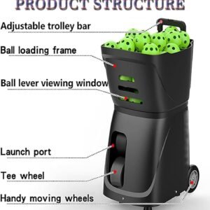 Buy Automatic Tennis Ball Machine – APP Control, 100 Ball Capacity, Multi-Mode Training | Rendan Sport Shop - Image 2