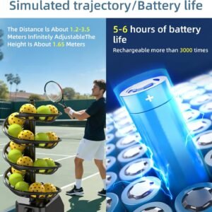 Buy Tennis Baller Automatic Ball Tosser 33 Ball Capacity Portable Serving Machine - Image 6