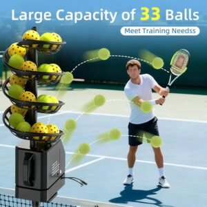 Buy Tennis Baller Automatic Ball Tosser 33 Ball Capacity Portable Serving Machine - Image 3