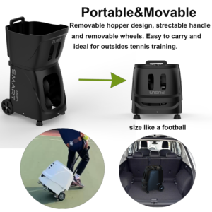 Buy PT-Smart Pro Tennis Ball Machine – Internal Oscillation, Centered Ejection & APP Remote Control - Image 7