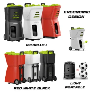 PT-Smart Portable Tennis Ball Machine – Auto Trainer, Adjustable Speed & Angle, 100-Ball Capacity with Remote Control - Image 6