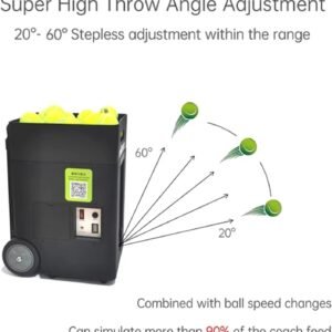 Buy Tennis Ball Machine Practice Launcher 50 Ball Adjustable Angle Speed | Rendan Sport Shop - Image 6