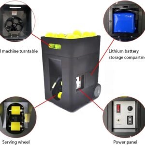 Buy Tennis Ball Machine Practice Launcher 50 Ball Adjustable Angle Speed | Rendan Sport Shop - Image 7