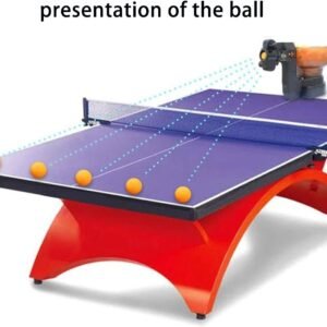 ZXMT Table Tennis Ball Machine – Automatic Ping Pong Robot with 9 Spin Modes, 110 Ball Capacity, 40–70 Balls/Min - Image 5