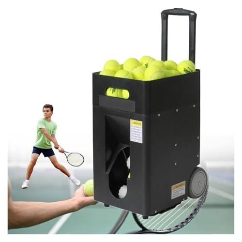 Automatic Tennis Ball Machine – Smart APP & Remote Control, Adjustable Angle & Speed, 50 Ball Capacity Automatic Tennis Ball Machine – Smart APP & Remote Control, Adjustable Angle & Speed, 50 Ball Capacity