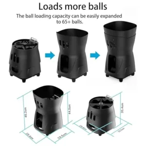 Buy NUHGFTYBF Portable Tennis Ball Machine – APP & Remote Control - Image 2