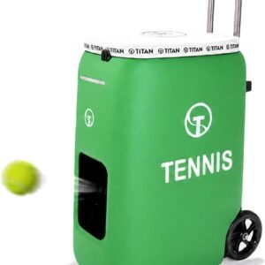 Titan ONE Tennis Ball Machine with 130-Ball Capacity & Internal Oscillation
